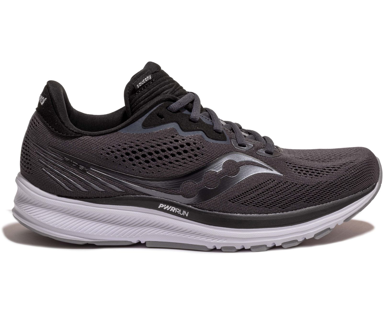 Women\'s Saucony Ride 14 Running Shoes Grey / Black | Singapore 188YXFU